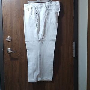 Woman Within wide leg denim jeans